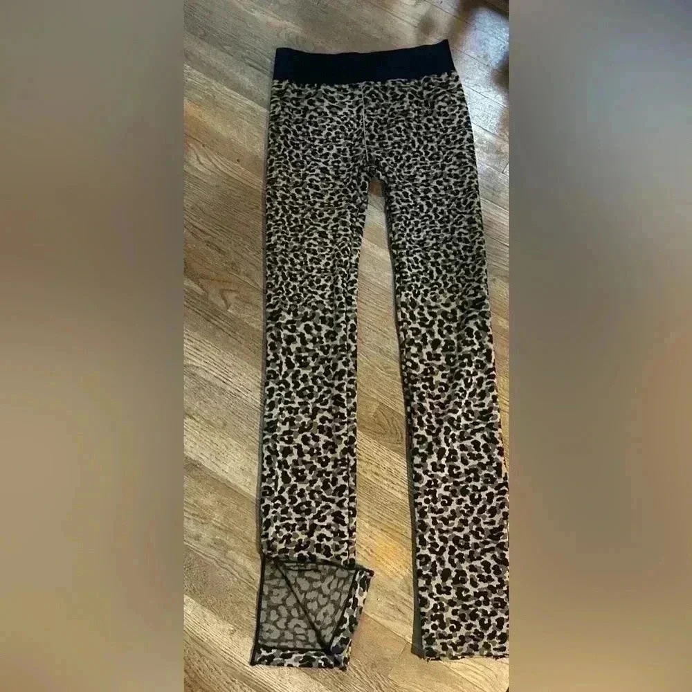 Fabletics Leopard Print Bootcut Workout Pants, Si… - image 1